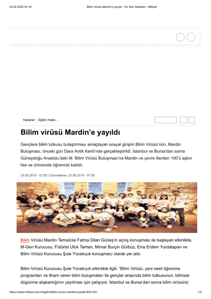 Bilim virusu Mardine yayildi En Son Haberler Milliyet 1